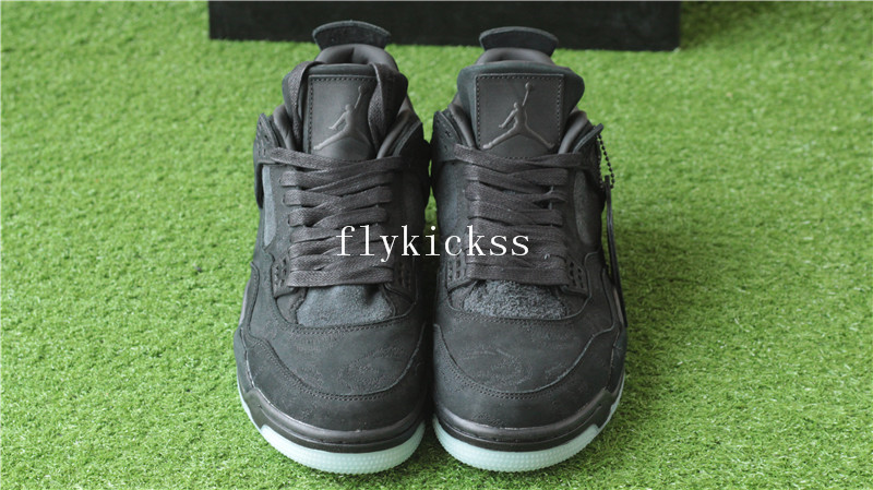 Update Version Air Jordan 4 Retro Black Kaws